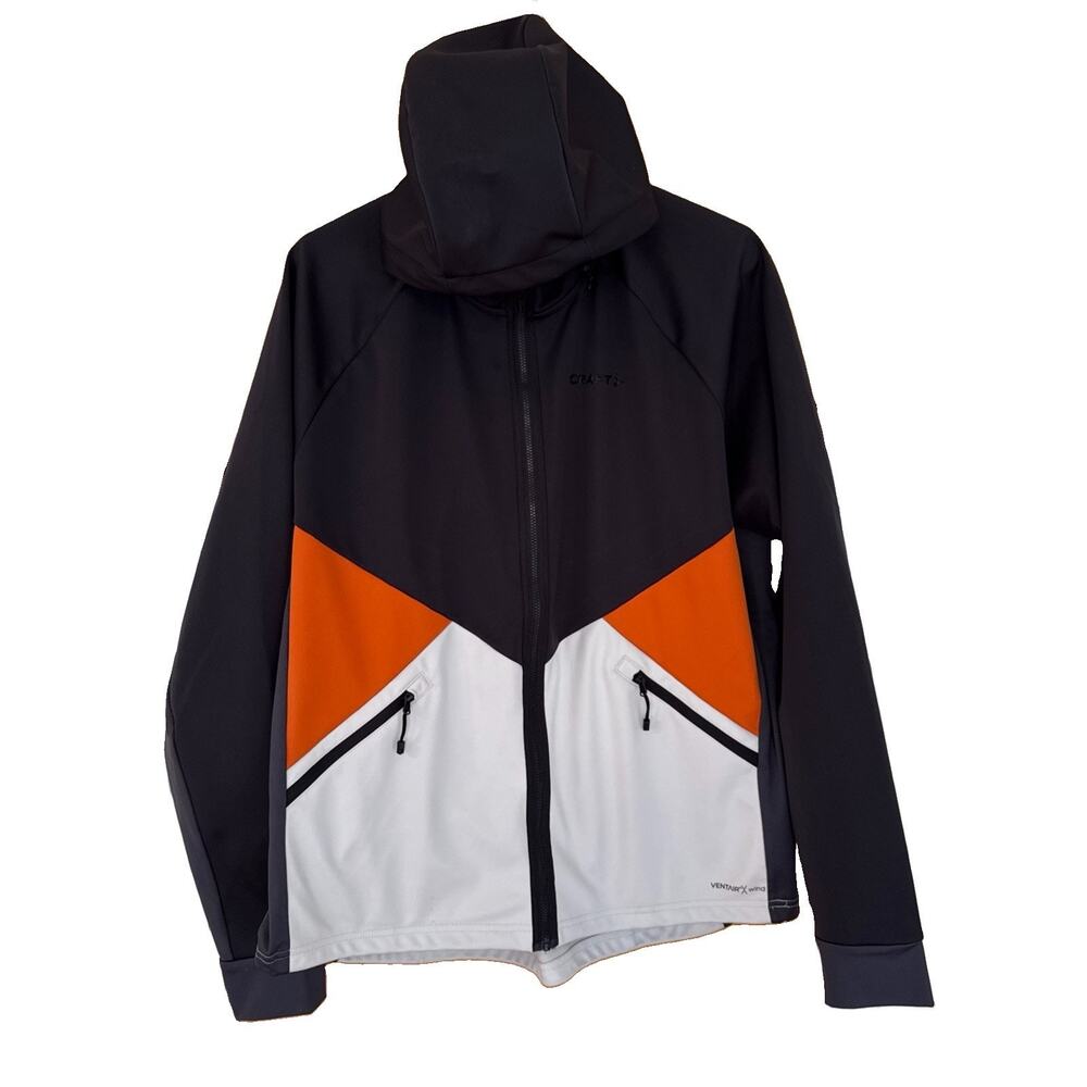 Craft Windstopper Cycling Jacket Full Zip Protection Multicolor Large